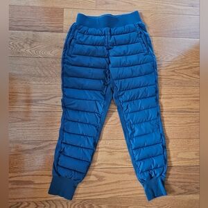Fabletics Puffer Pants- Blue, XS